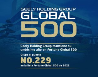 Geely celebra 11º año en Fortune Global 500
